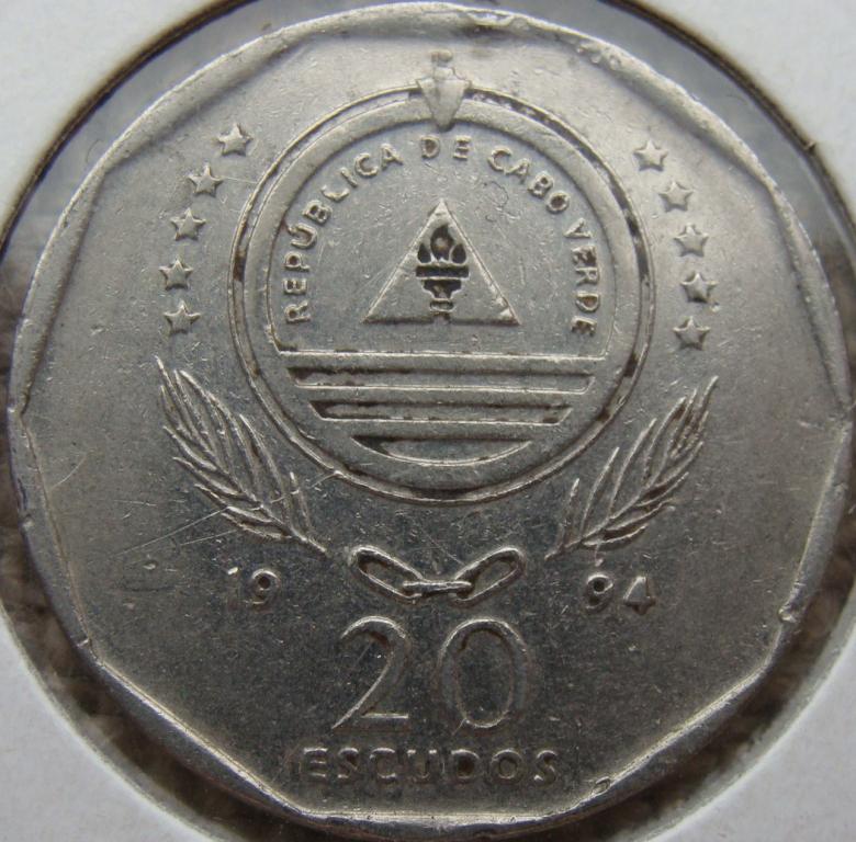 Кабо-Верде 20 эскудо 1994 год