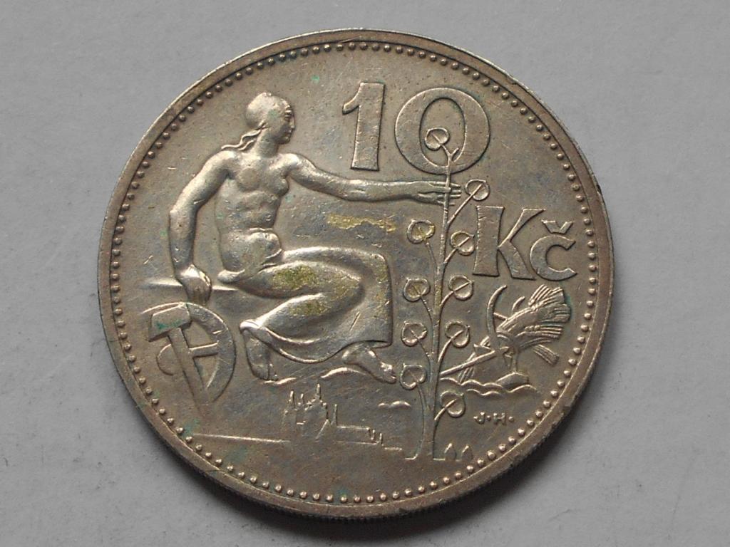 10 крон 1930 год чехословакия   серебро