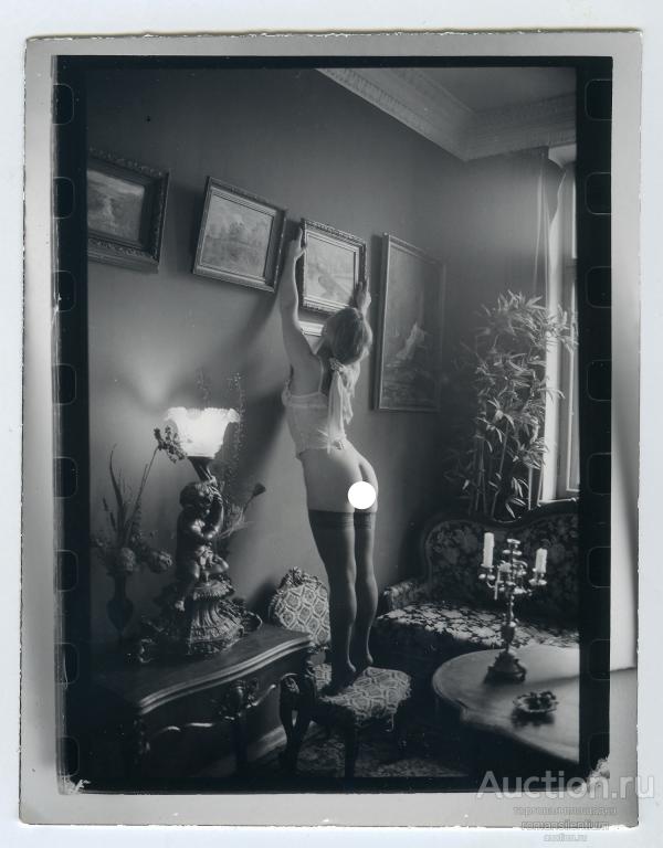 Авторский бромсеребряный отпечаток. Обнаженная девушка. Голая женщина. Эротика. Ню. Фото.