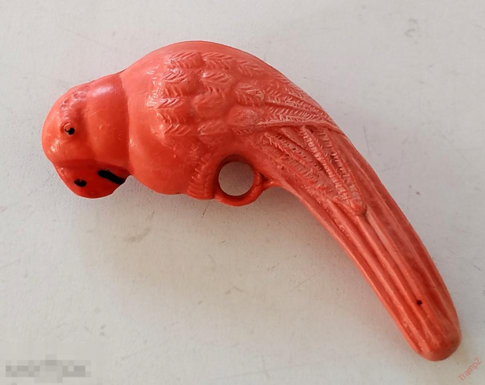 Игрушка СССР попугай погремушка целлулоид #3