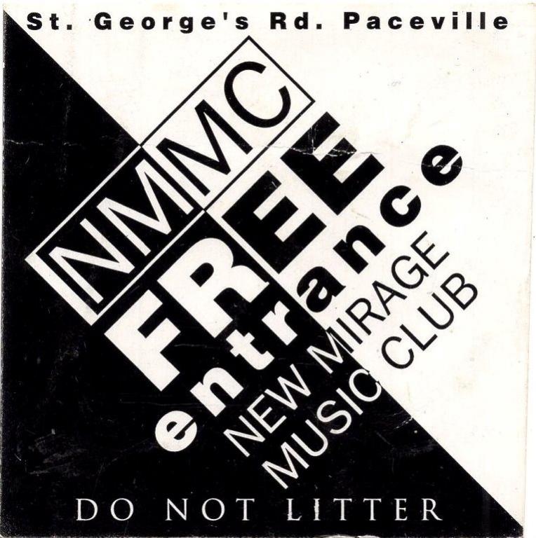 Флаер (New mirage music club) Мальта 1997 г.