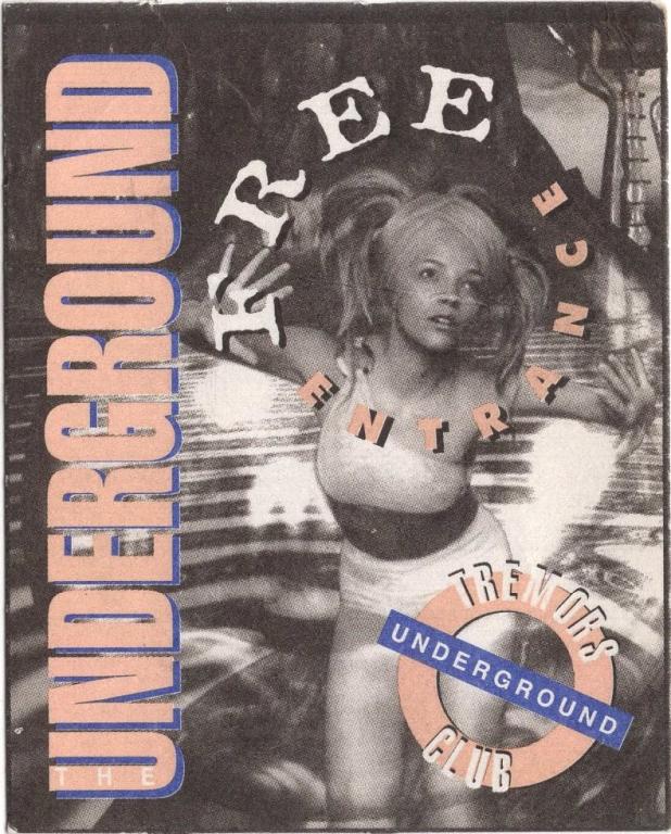 Флаер (Tremors underground club) Мальта 1997 г.