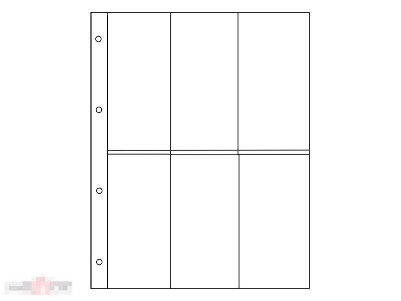 Лист на 6 ячеек формат Optima (ЛМБ6-O)