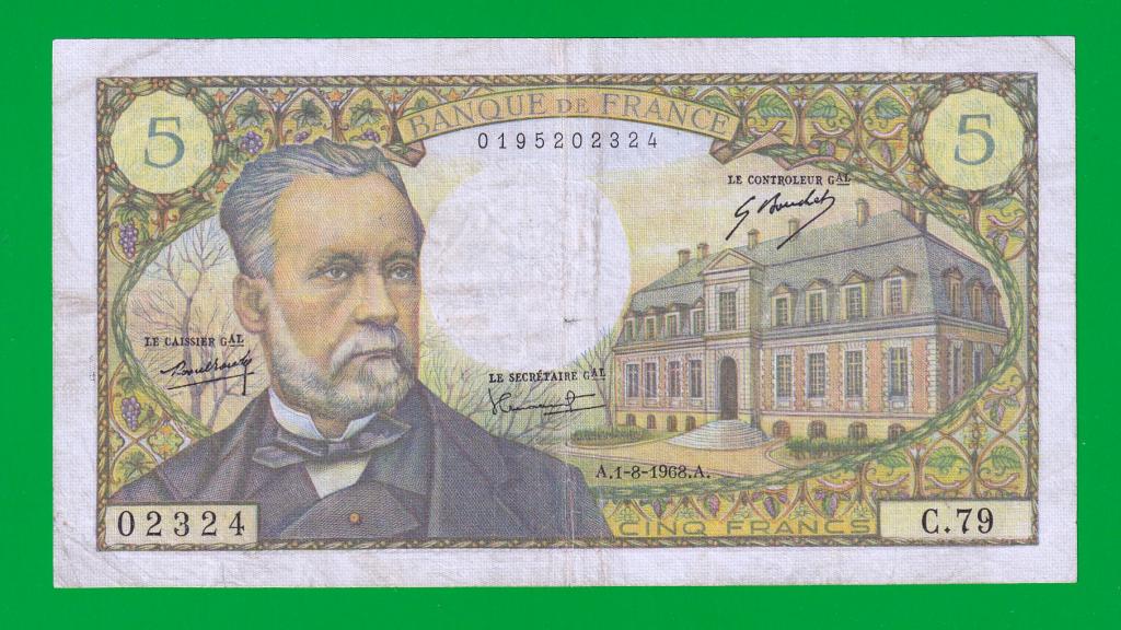 ФРАНЦИЯ    5 франков 1968 - 146b