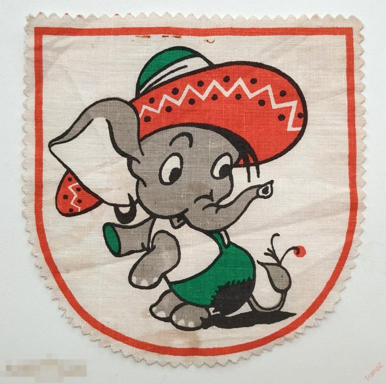 Нашивки. Аппликация на детскую одежду. Винтаж Слон слоник #Г7