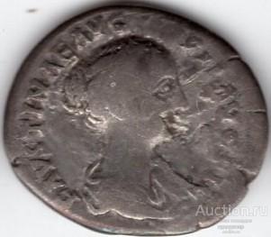 Римская Империя Фаустина младшая, жена марка Аврелия. Денарий. Серебро. 58