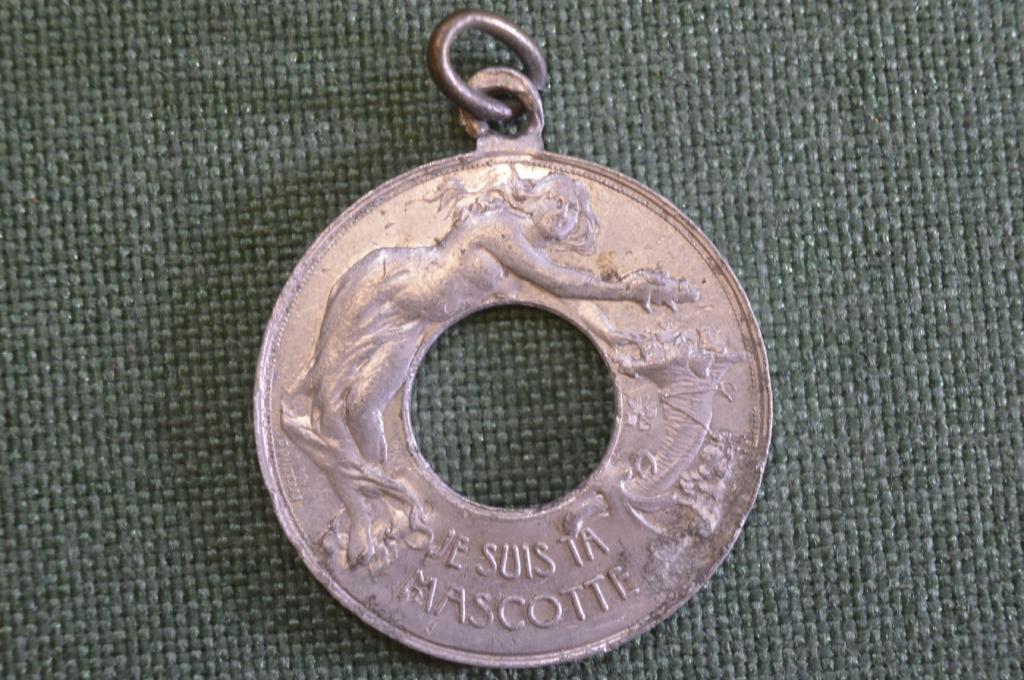 Жетон Lucky cent, оправа для монеты "Я цент, приносящий удачу". 1900 -е годы.