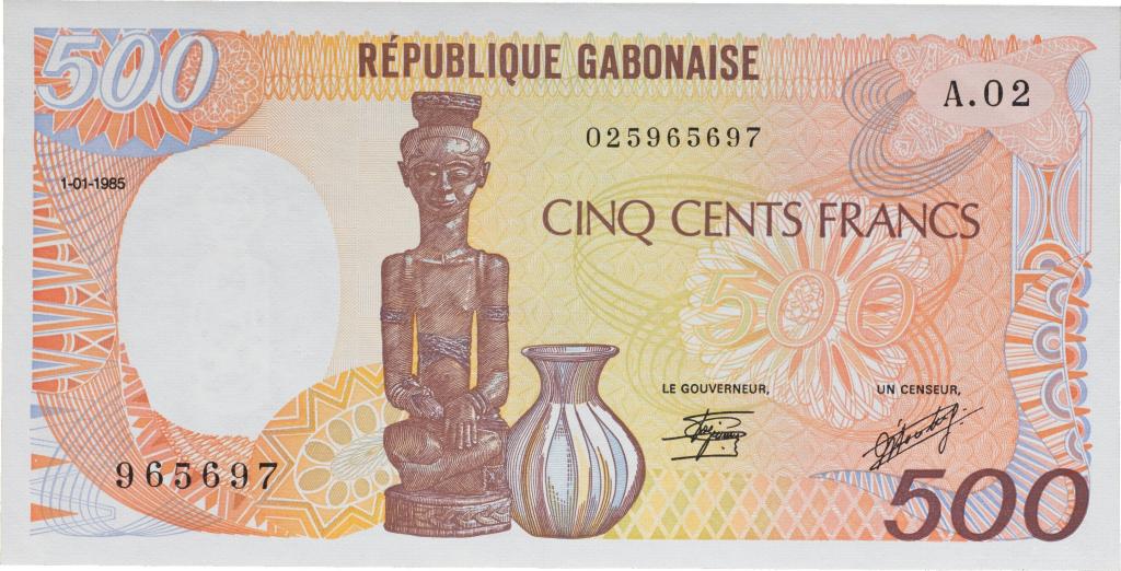Габон. 500 франков 1985 Unc-