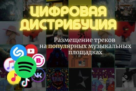 ✅ Дистрибуция, Публикация вашей музыки на площадках Apple Music, VK, Яндекс, Shazam, Spotify, TikTok