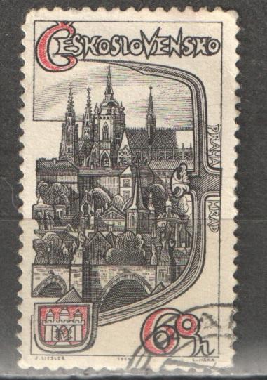 Чехословакия 1964 Mi# 1486  Архитектура Пражский град гаш