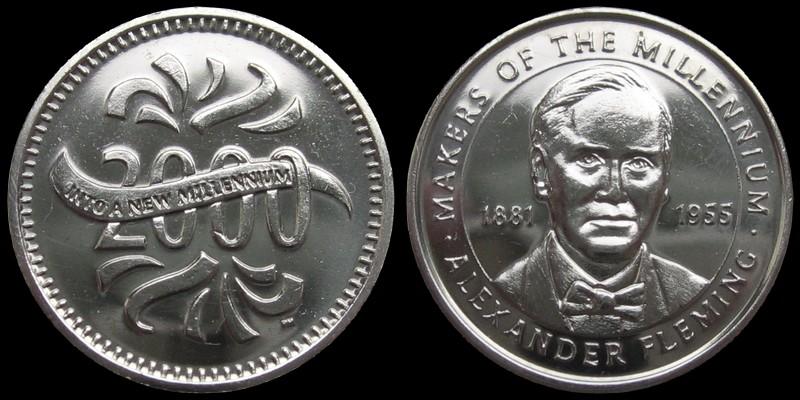 Великобритания. Жетон Миллениум 2000 (Александр Флеминг)