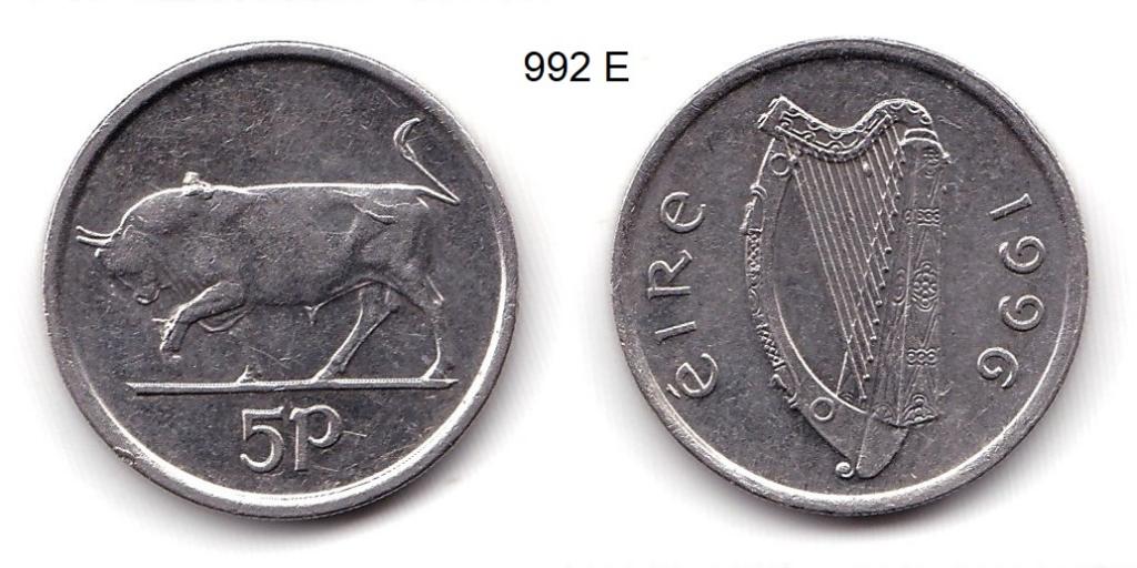 Ирландия. 5 пенсов. 1996 год.