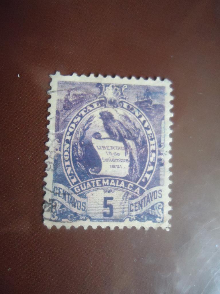 1886 г.  Гватемала  гаш. без клея.