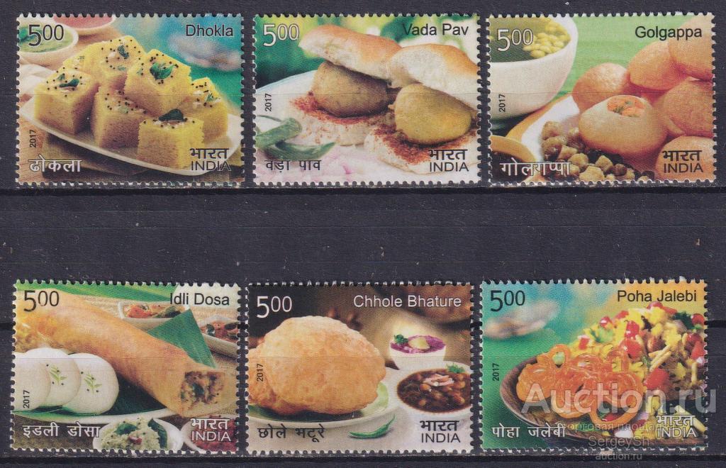 in3183-1 Индия 2017г. Индийская кухня - Популярная Еда MNH