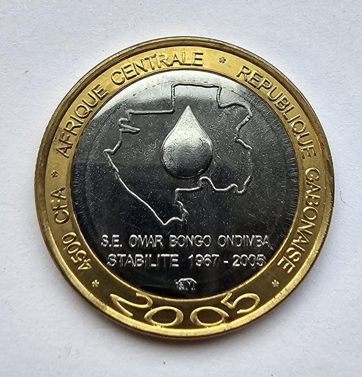 Габон Монета 3 африка 2005 год  (5177)