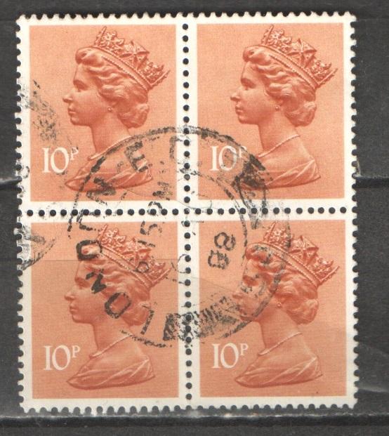 Великобритания 1971 Mi#  573 Стандарт тип Машен кварблок