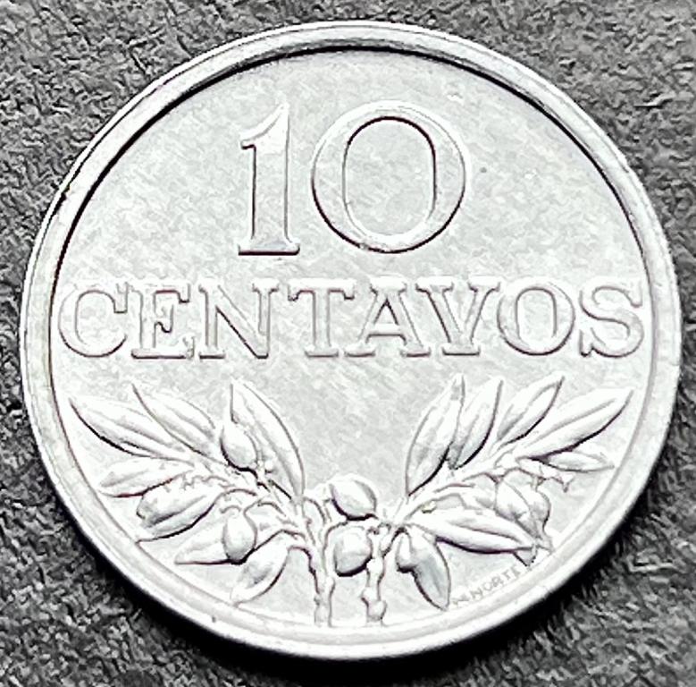 ПОРТУГАЛИЯ 10 СЕНТАВО 1976 ГОД (М)