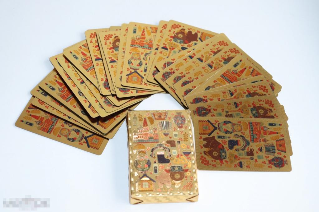 Карты игральные с фольгированным покрытием 36шт.