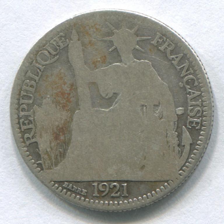 ИНДОКИТАЙ 10 ЦЕНТОВ 1921 POOR