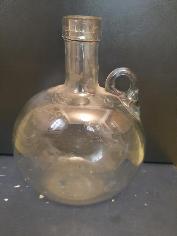 ФЛЯЖКА ФЛЯГА СТАРИННАЯ ВОЕННАЯ НАЧАЛО 20 В СТЕКЛО