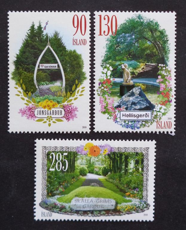Исландия  2010 г. Парки . Природа  (на 130 вмятинка) **   Л.15