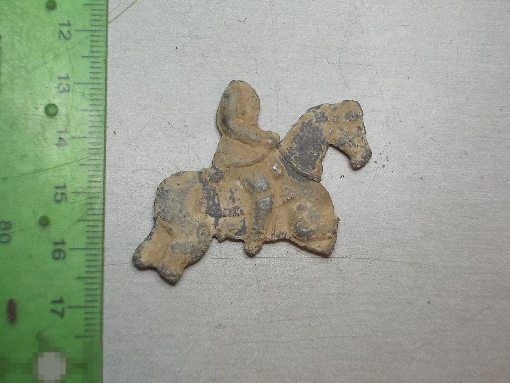 Игрушка Кавалерист Солдатик Оловянный Царская Россия До 1917 год Оригинал