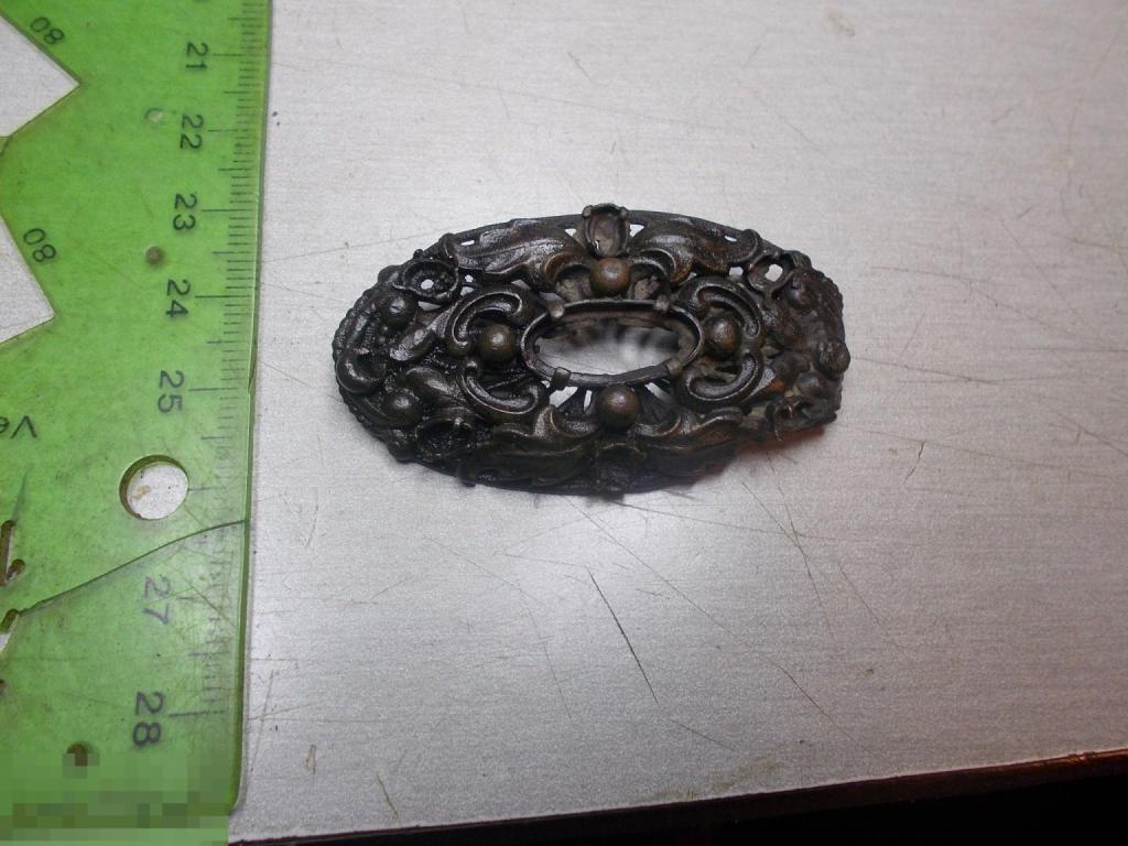 Украшение Накладка Брошь Бронза Старинная