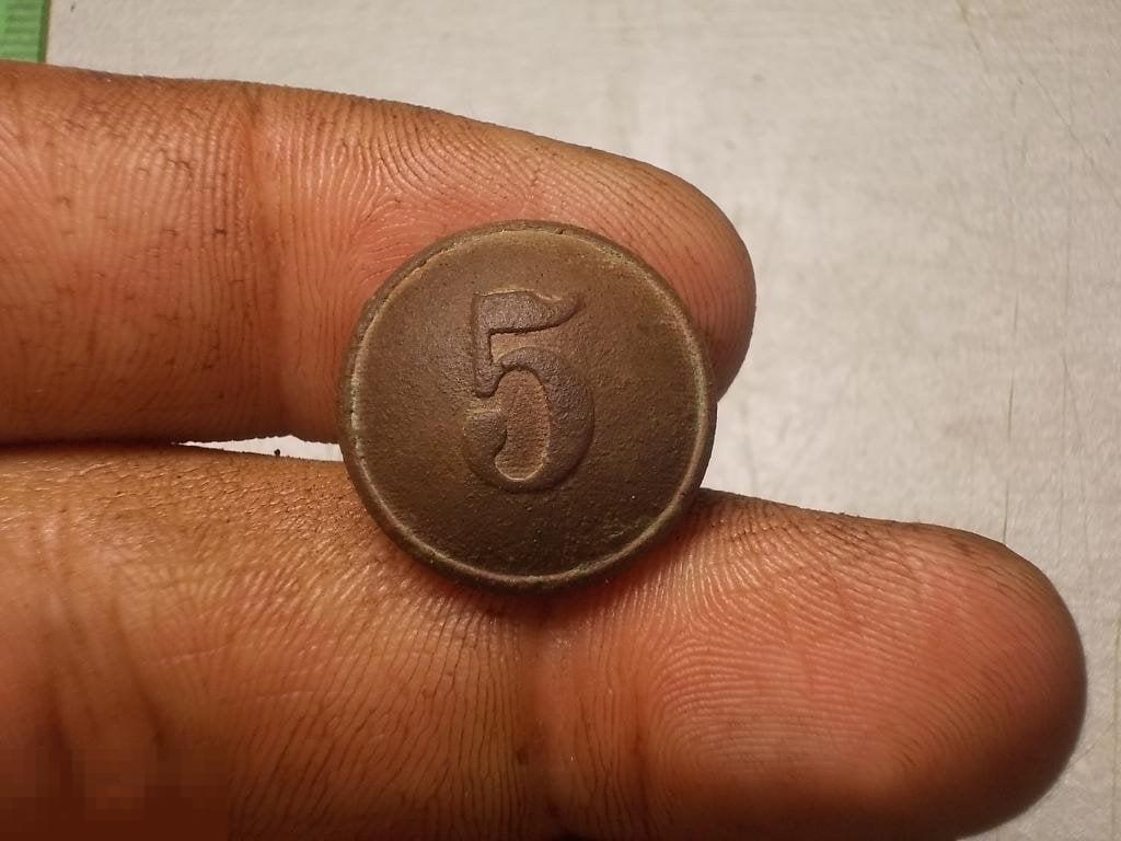 Пуговица Офицер Австро-Венгрия 5 полк ПМВ Оригинал