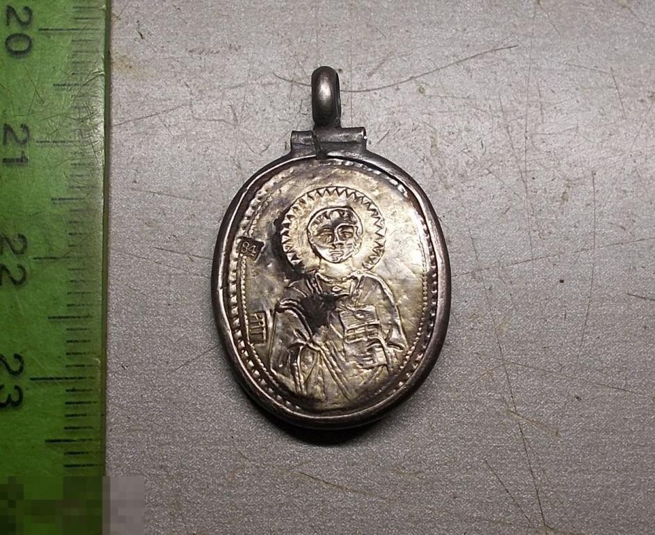 Образок Серебро Плакировка 84 проба 19 век Оригинал