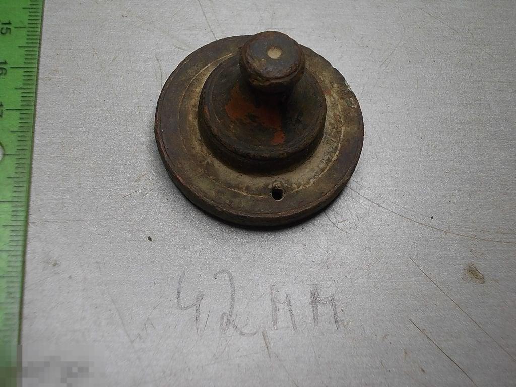 Крышка футляра от разновесов 42 мм Бронза 18 век Россия Оригинал