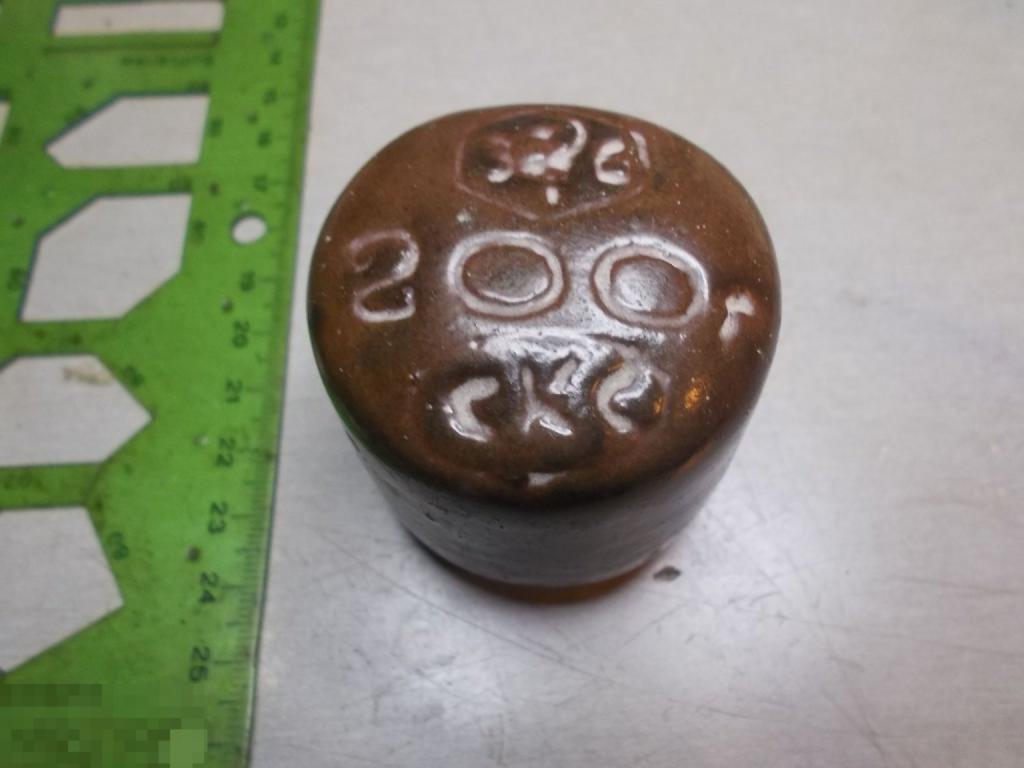 Гирька фарфор 200 грамм 1936 год СССР Оригинал