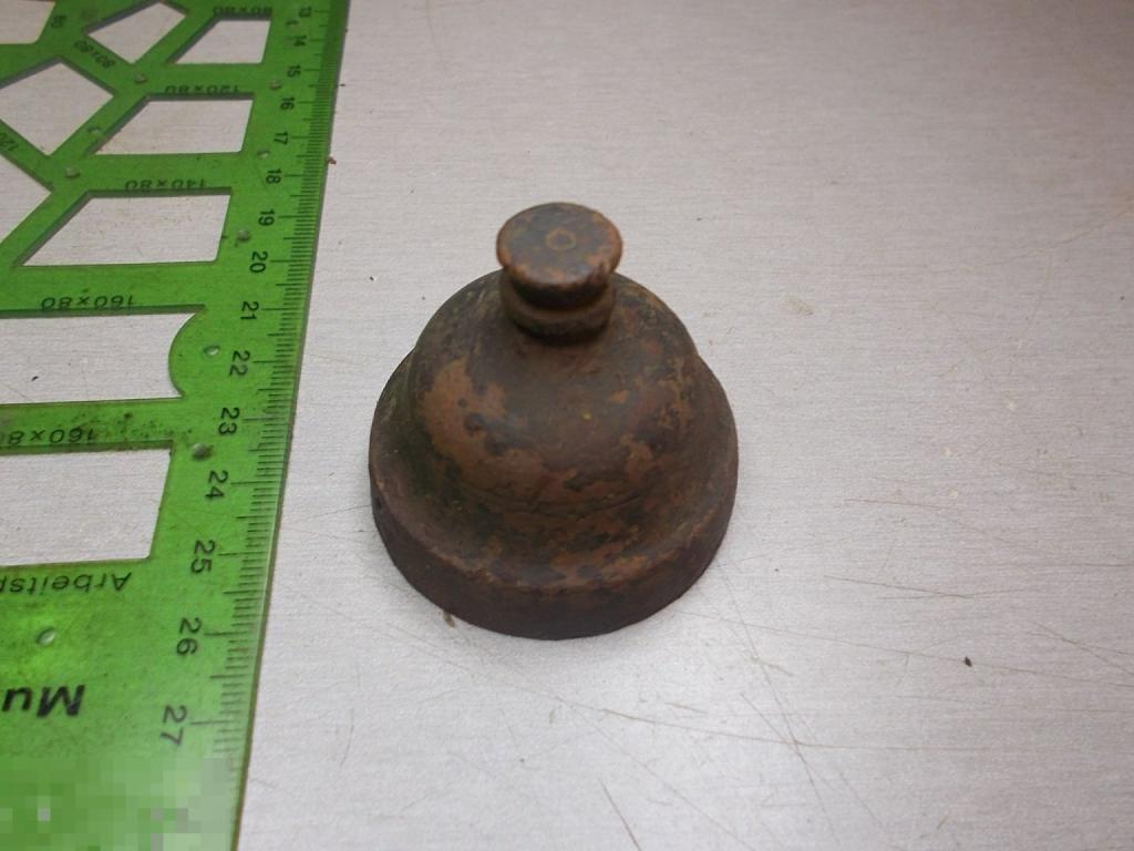 Крышка футляра от разновесов Гирьки 19 век Бронза