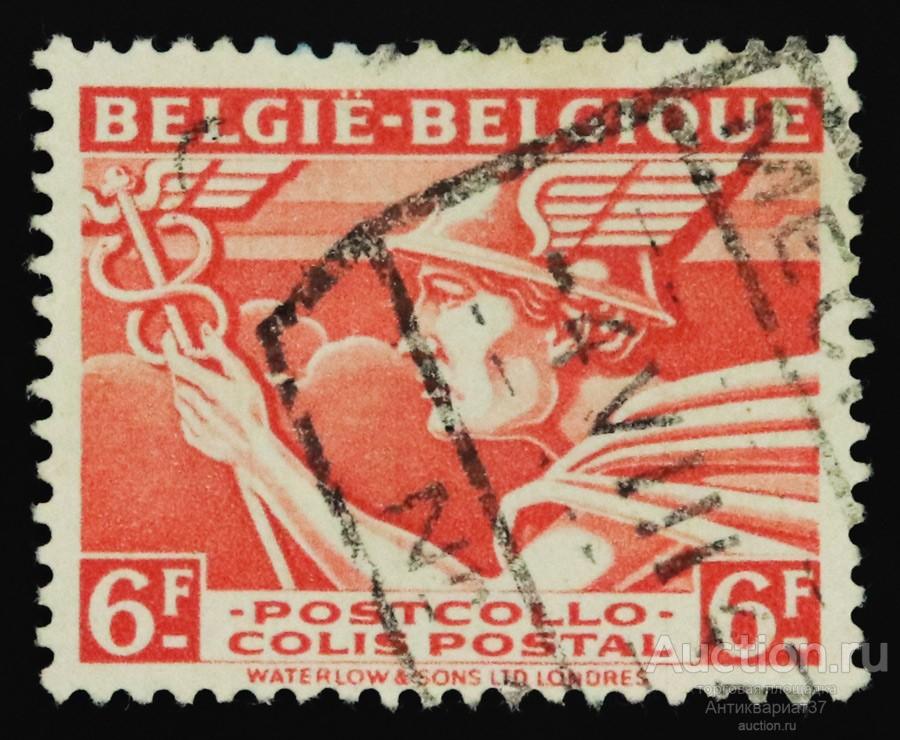 Бандерольная марка 6 франков, Бельгия, Меркурий (BELGIE - BELGIQUE) 1945 год