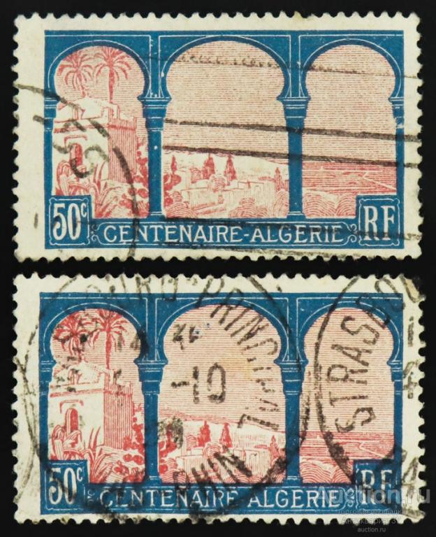 Марка 50 сантимов, Франция, 100-я годовщина аннексии Алжира, 1930 год
