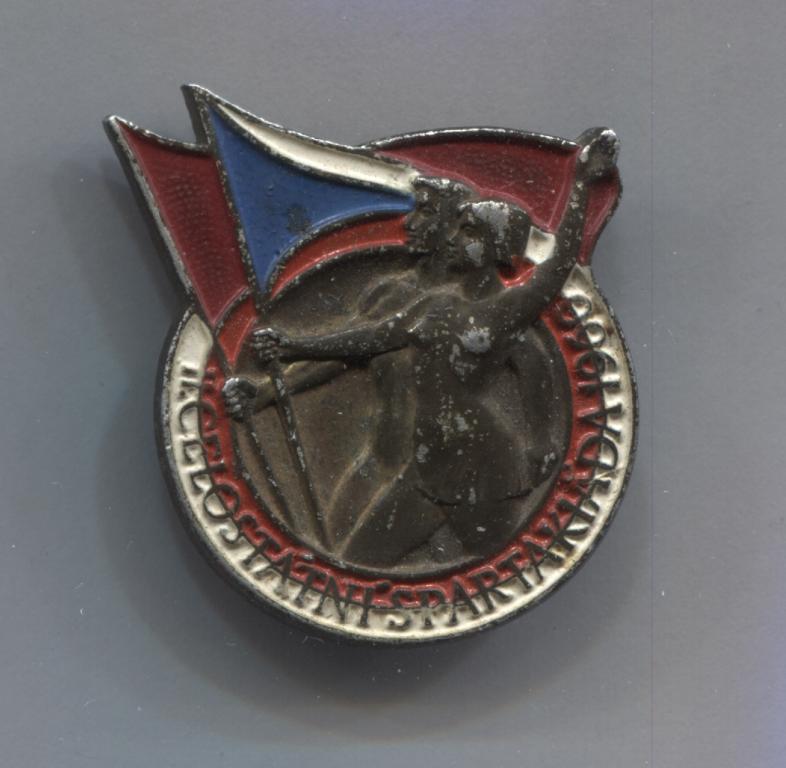 Чехословакия ЧССР Знак II Национальная спартакиада 1960 спорт