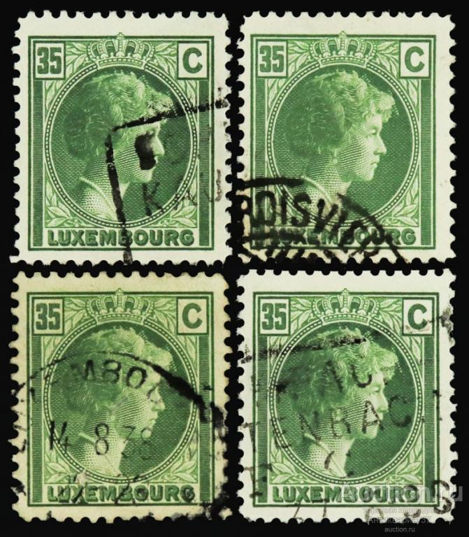 Марка 35 сантимов, Люксембург, Великая герцогиня Шарлотта, 1930 год