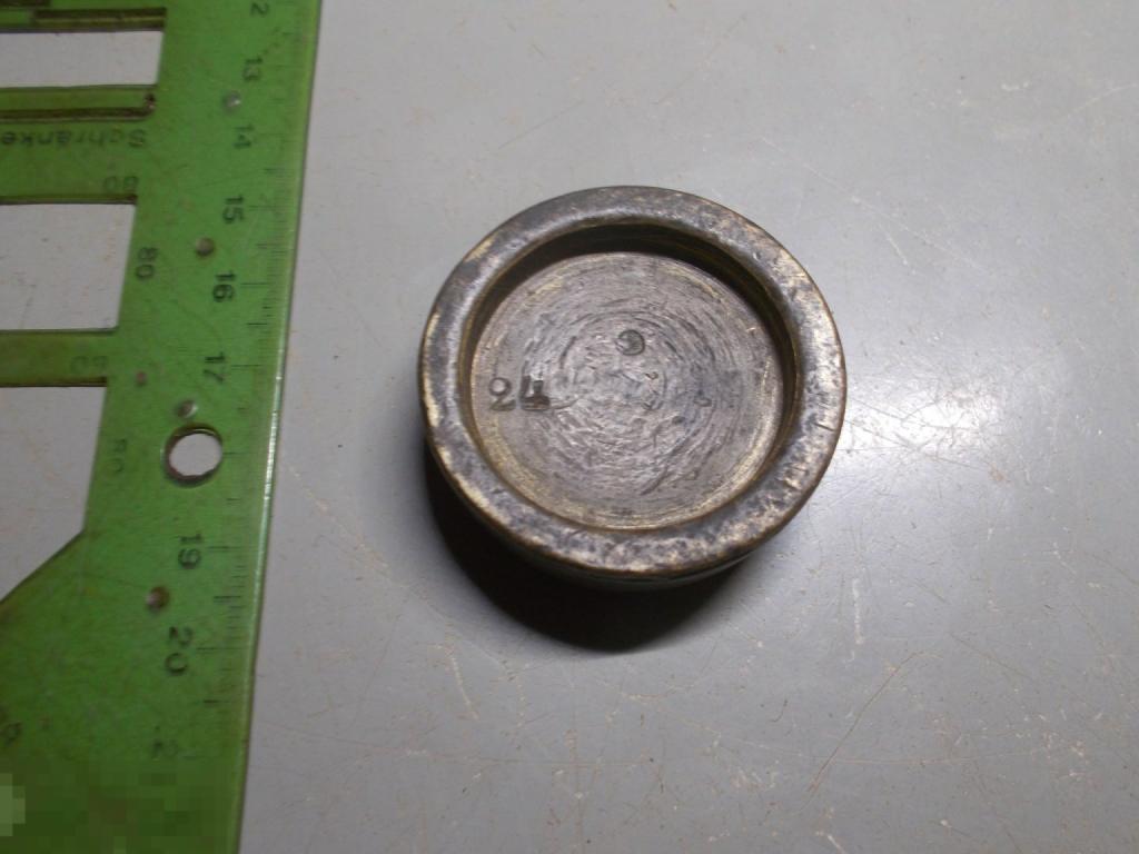 Гирька Бронза клейма 24 золотника 19-20 век Оригинал