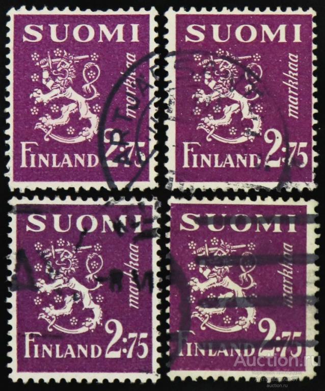 Марка 2,75 марки, Финляндия, Лев, 1940 год