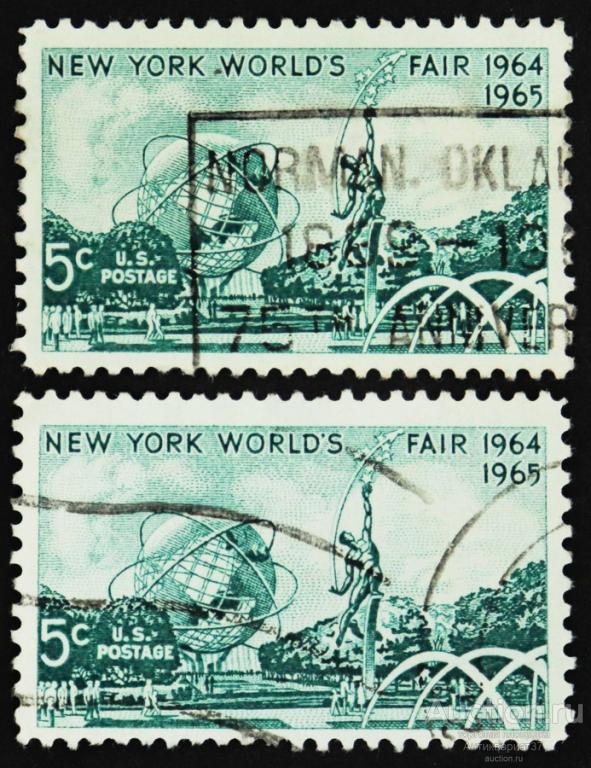 Марка Всемирная выставка в Нью-Йорке, США, 1964 год