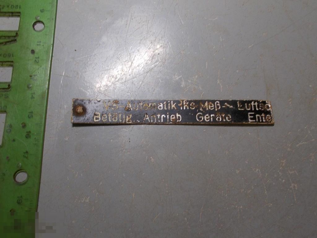 Табличка шильдик VS-Automatik Вермахт 3 рейх Оригинал