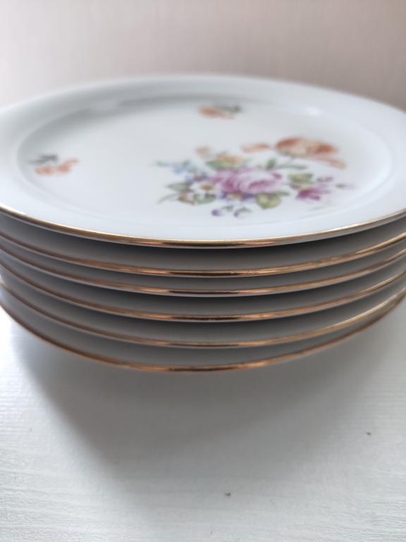 Тарелки Мейсенский букет фарфор ГДР Германия Kahla