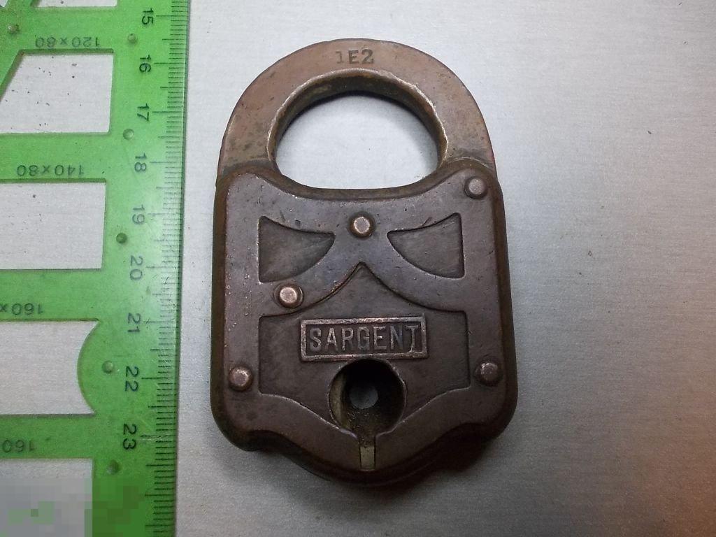 Замок SARGENT Бронза Клейма 1913 год Редкость Оригинал