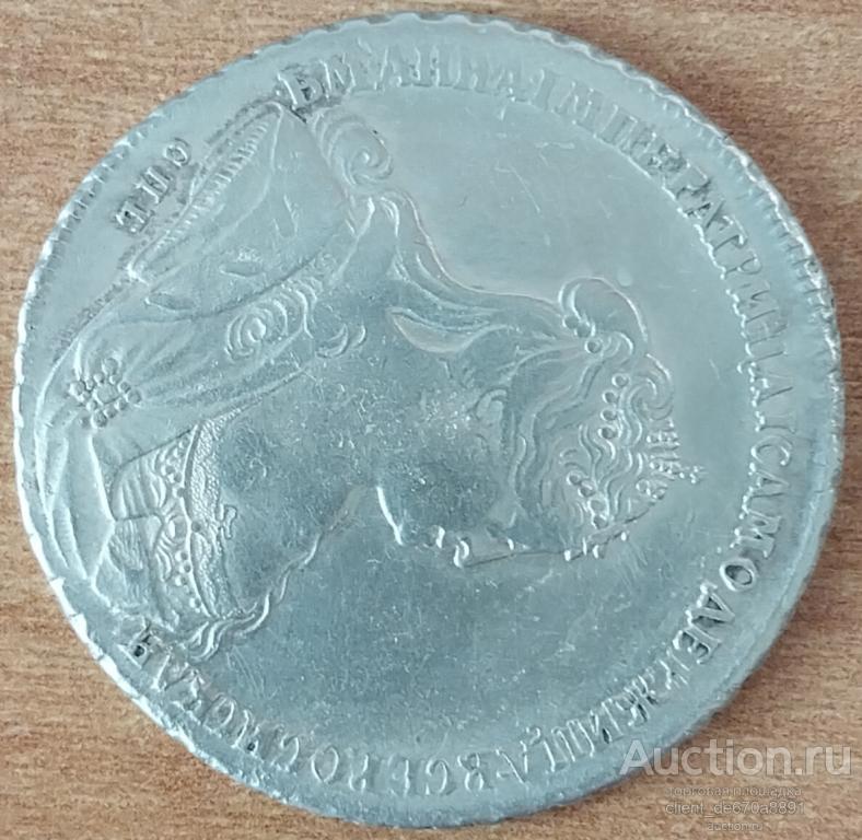 1 рубль 1738, серебро. Оригинал.