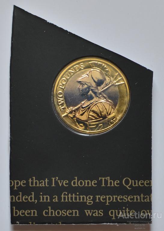 Великобритания: 2 фунта, 2015 год. Британия, Биметалл