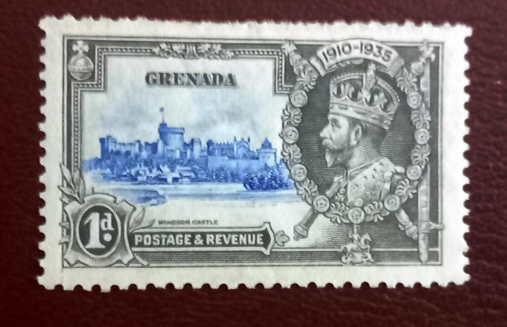 Гренада 1935 год Архитектура  Виндзорский замок Король Георг V  Чист +
