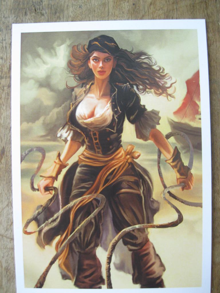 Пиратка Восточных морей.Открытка.