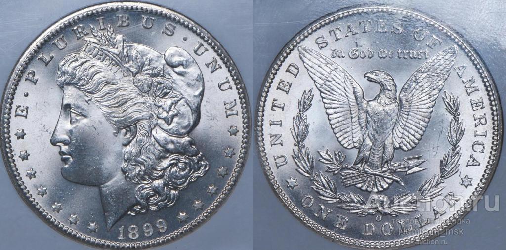 1 Доллар 1899 год. США. Королева Виктория. NGC MS 65 (Old) !!!