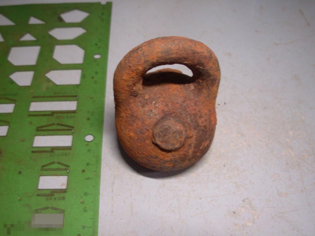 Гирька 2 фунта чугун 19 век Оригинал