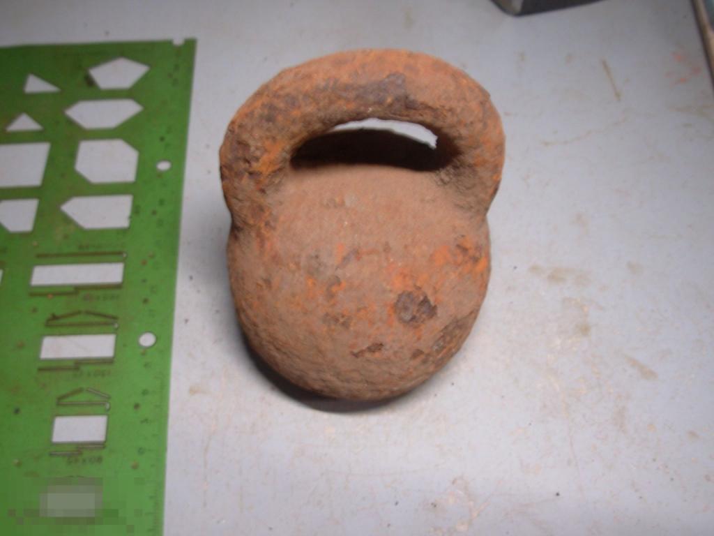 Гирька 5 фунтов чугун 19 век Оригинал