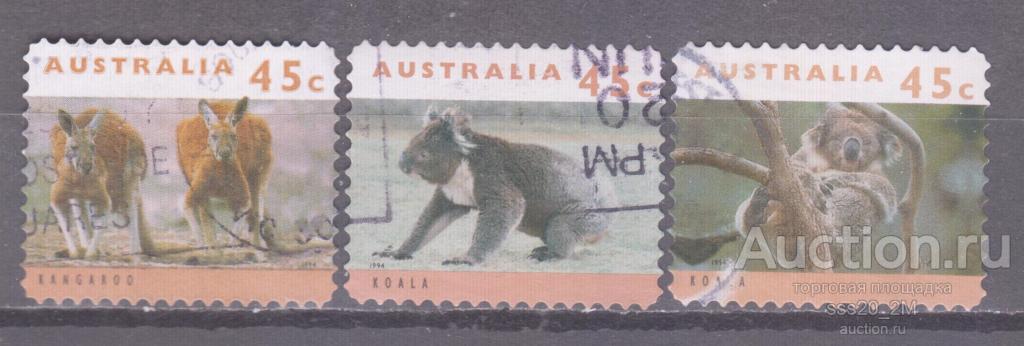 Австралия 1994 фауна Mi1410,1412,1413
